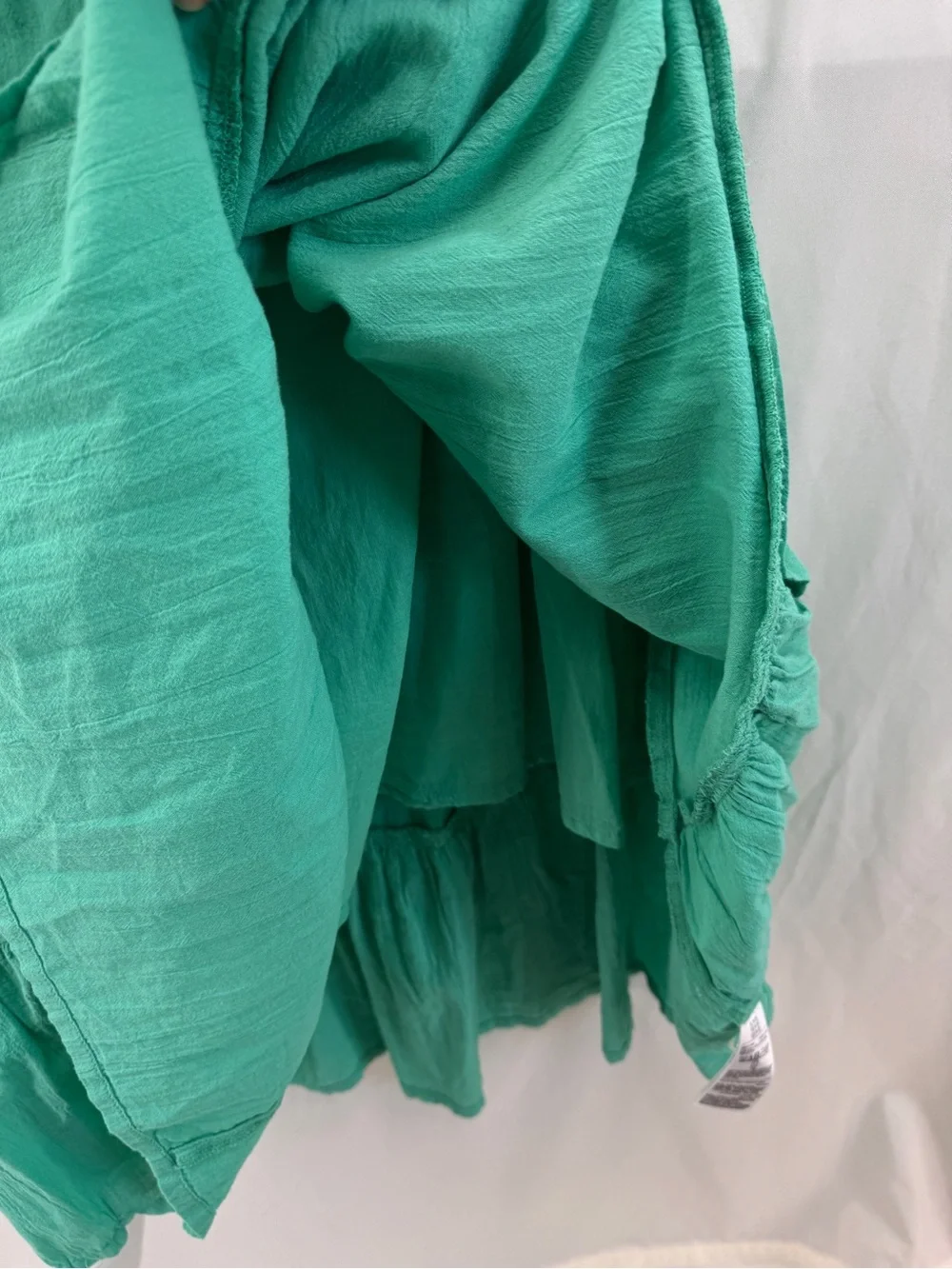 Old Navy Fit & Flare Halter Midi Dress Ruffle Cotton Gauze Size XL Boho Vacation
